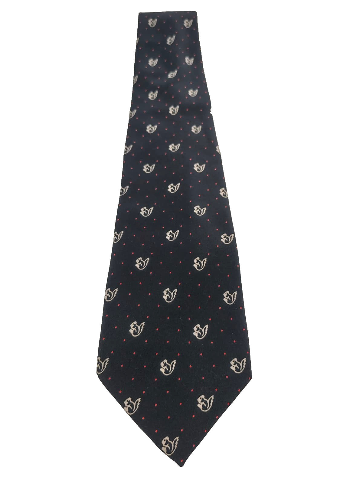 Cravatta PIERRE CARDIN Vintage Seta Blu Pois Rossi Scudieri Silk Tie 9cm Paris