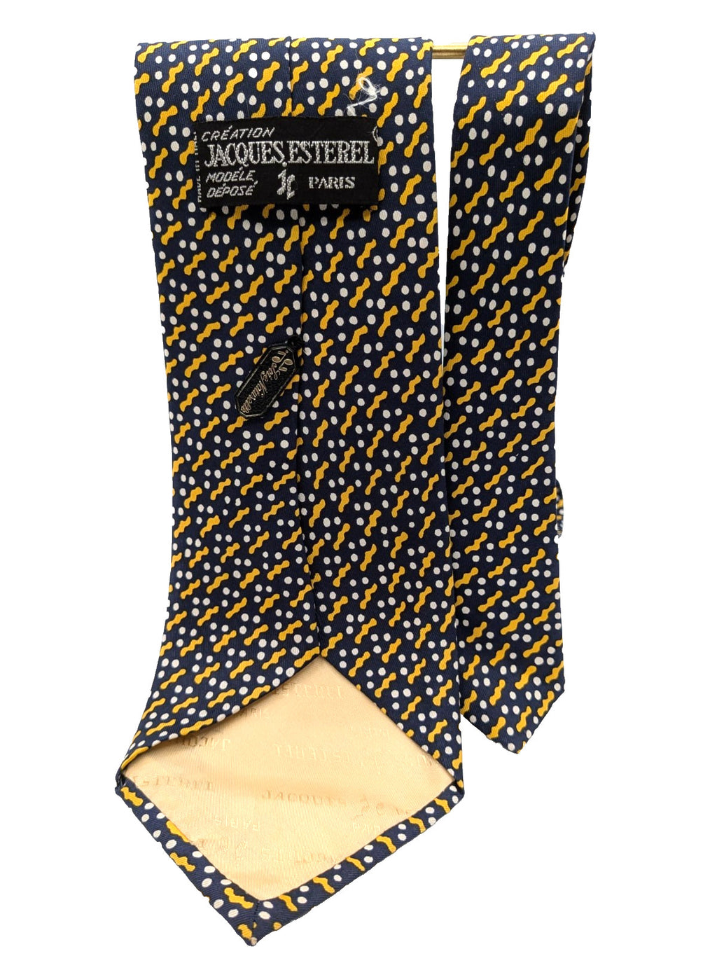Cravatta Vintage Jacques Esterel Paris 100% Seta Anni 60 70 Collector Luxury