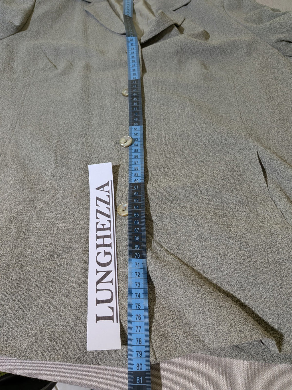 Tailleur Vintage GIL BRET Lana Viscosa Grigio Completo Giacca Gonna Donna Tg 46