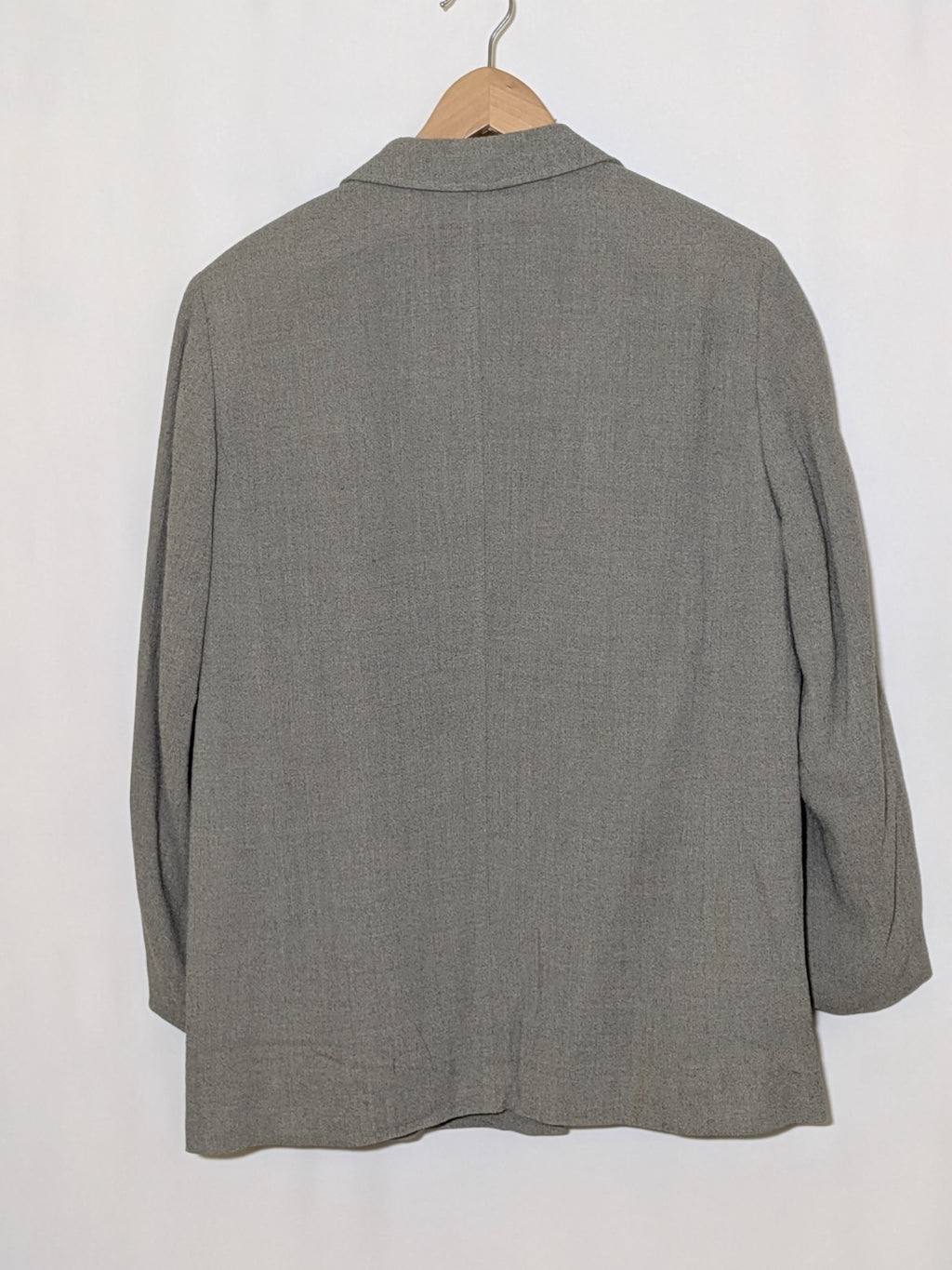 Tailleur Vintage GIL BRET Lana Viscosa Grigio Completo Giacca Gonna Donna Tg 46