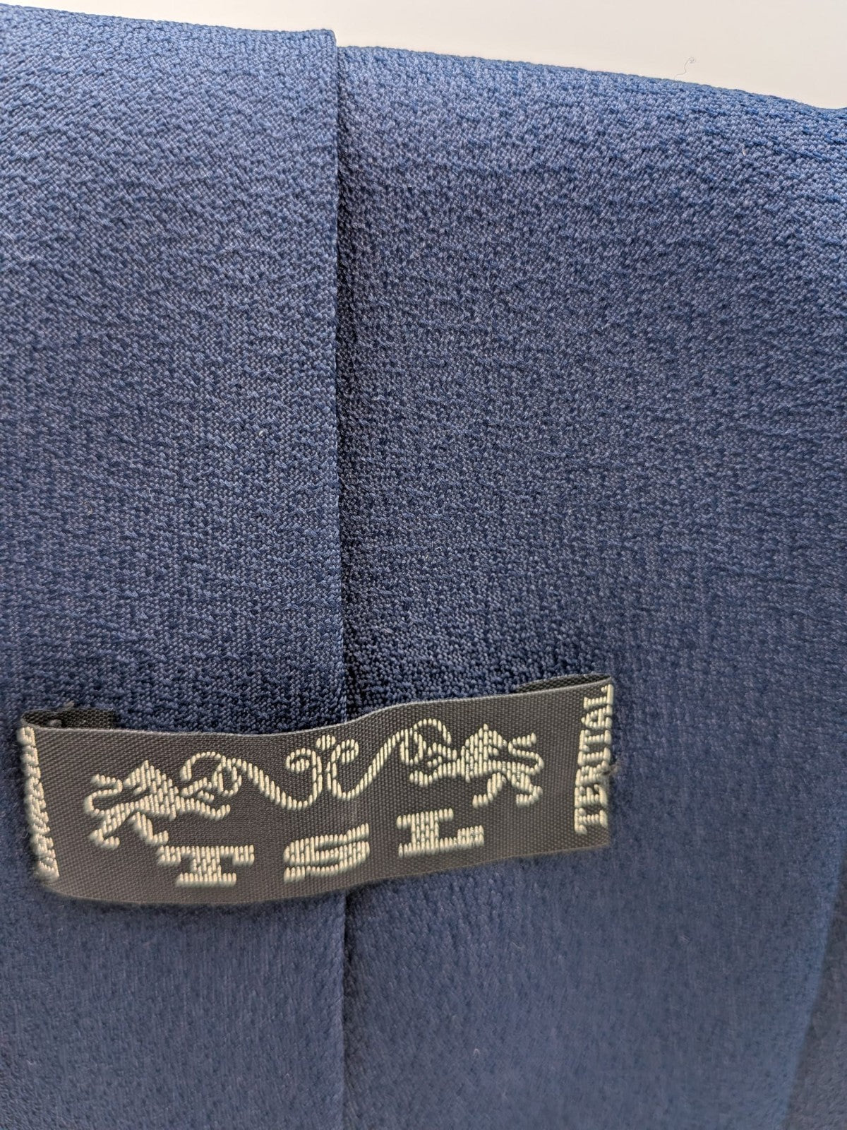 Cravatta uomo blu navy tinta unita - foto 7