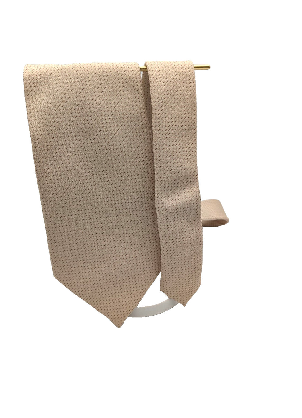 I Frutti della Seta Cravatta Uomo Pura Seta Beige Made in Italy Elegante 9,5cm