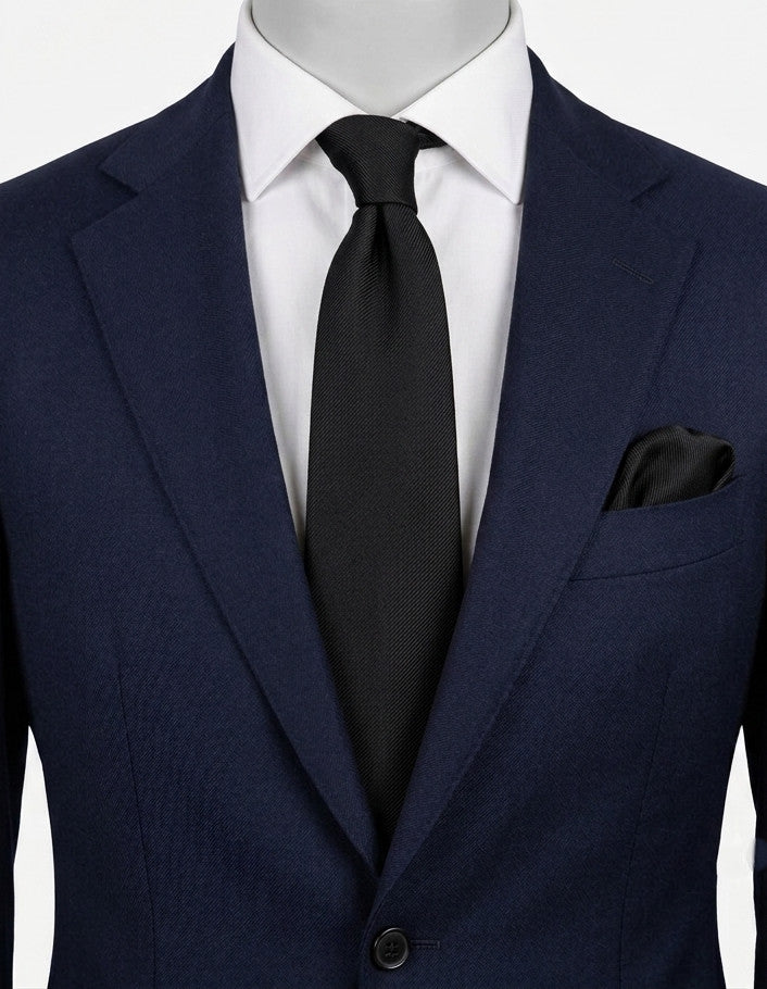 Uomo blue necktie Creazioni Tre Fi diagonal stripe pattern elegant design