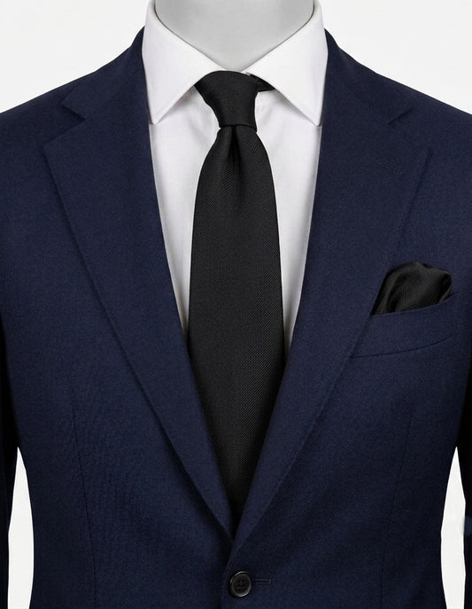 Uomo blue necktie Creazioni Tre Fi diagonal stripe pattern elegant design