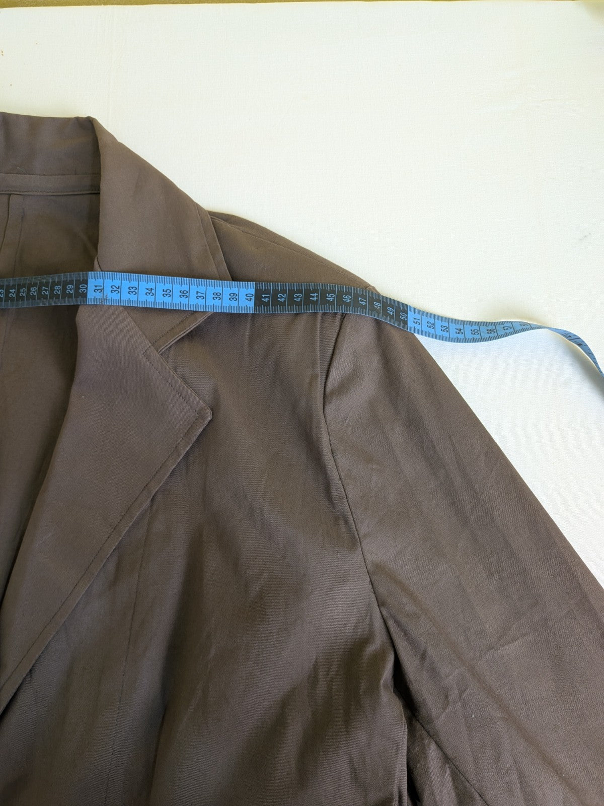 Tailleur Donna Vintage Marrone Cotone Fresco Giacca e Gonna Completo Taglia XL