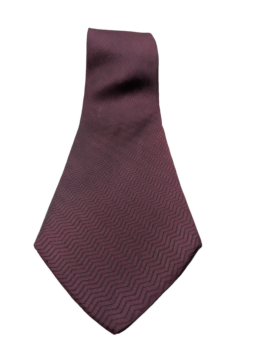Armani Collezioni Cravatta Uomo 100% Seta Made in Italy Bordeaux Jacquard 9 cm
