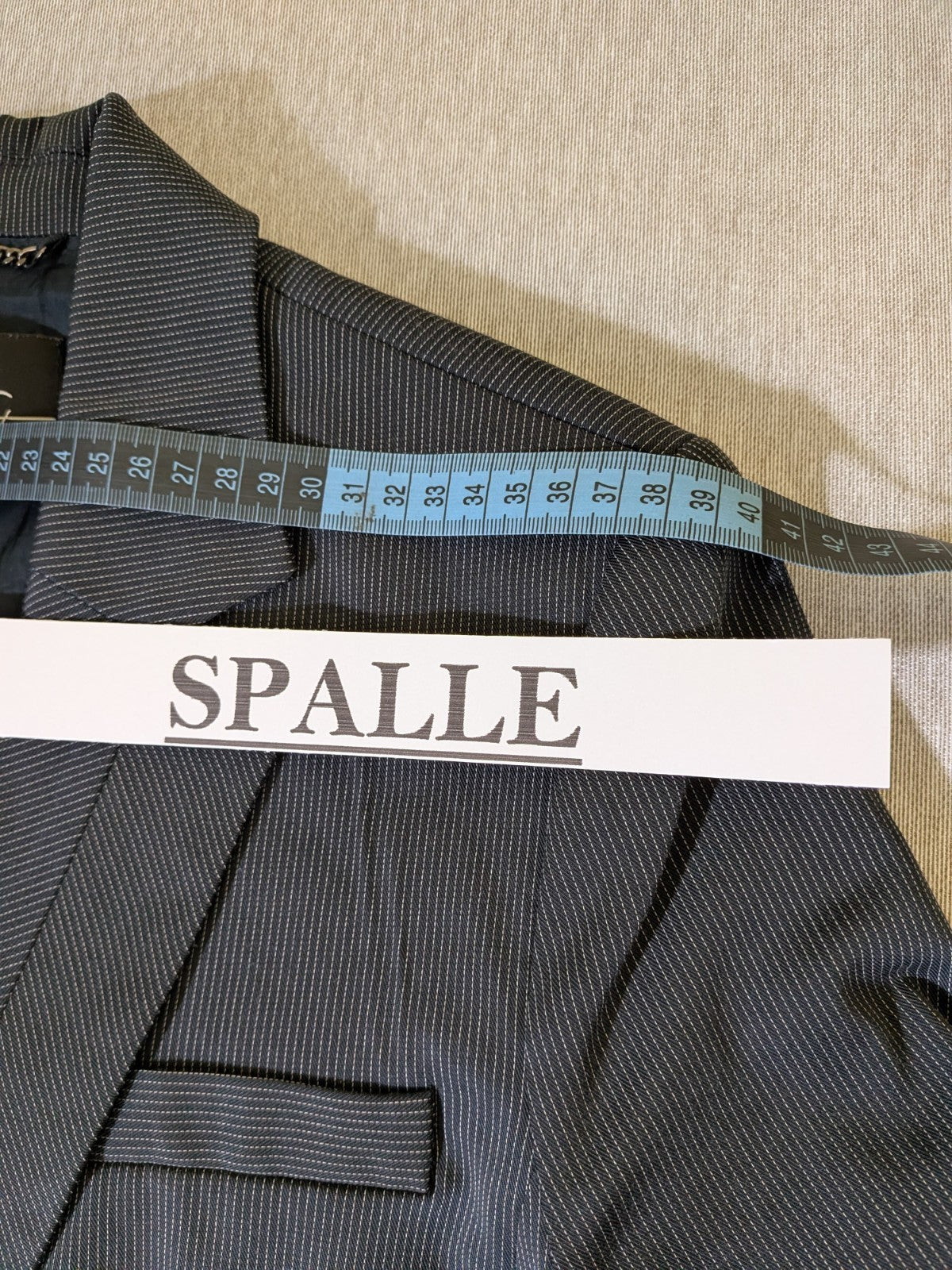 Tailleur Vintage Donna MANGO Suit Grigio Antracite Gessato completo Tg 40 24