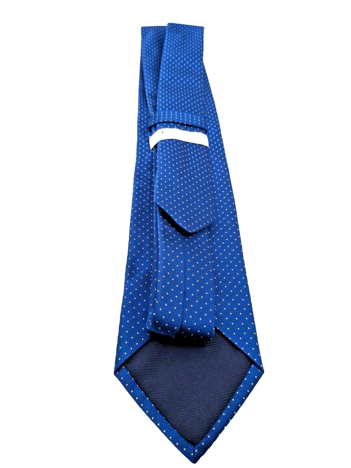 OLGA Milano Cravatta Uomo 100% Seta Made in Italy Azzurra Micro Pois Elegante 8