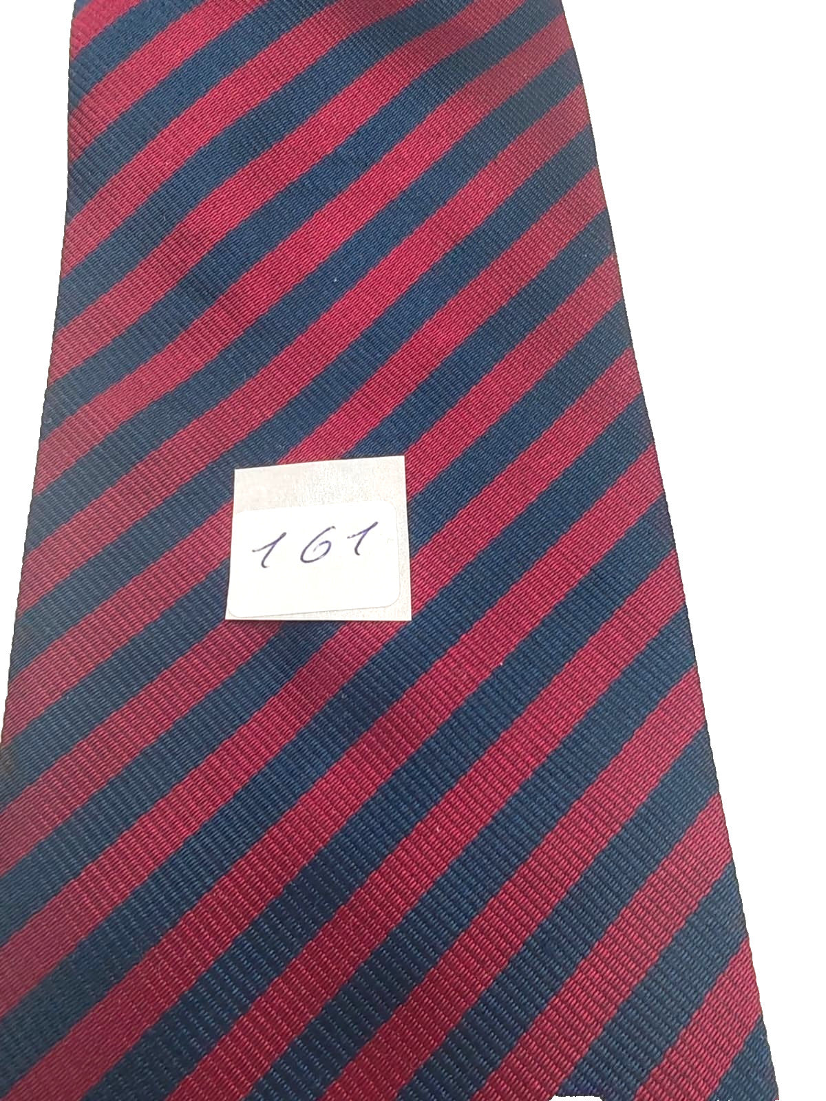 Cravatta RAMAZZOTTI 100% Seta Silk Made in Italy Regimental Rossa Blu Logo Vinta