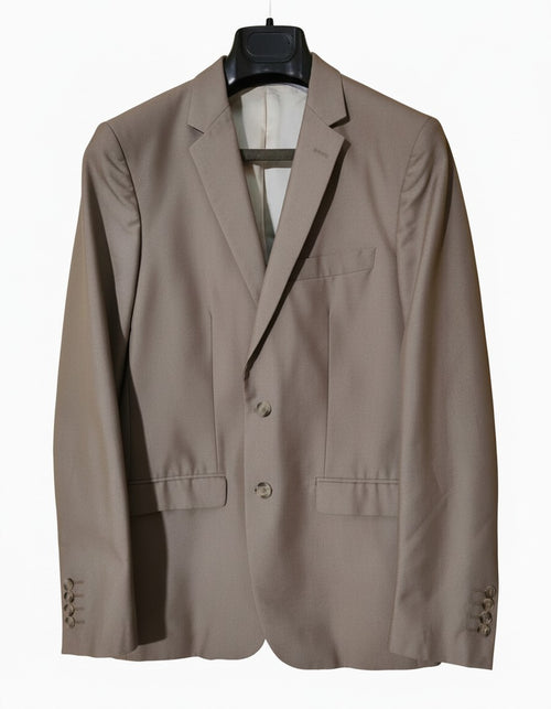 Abito Uomo ZARA MAN Slim Fit Tortora Beige Taglia 50 Giacca e Pantalone Elegante