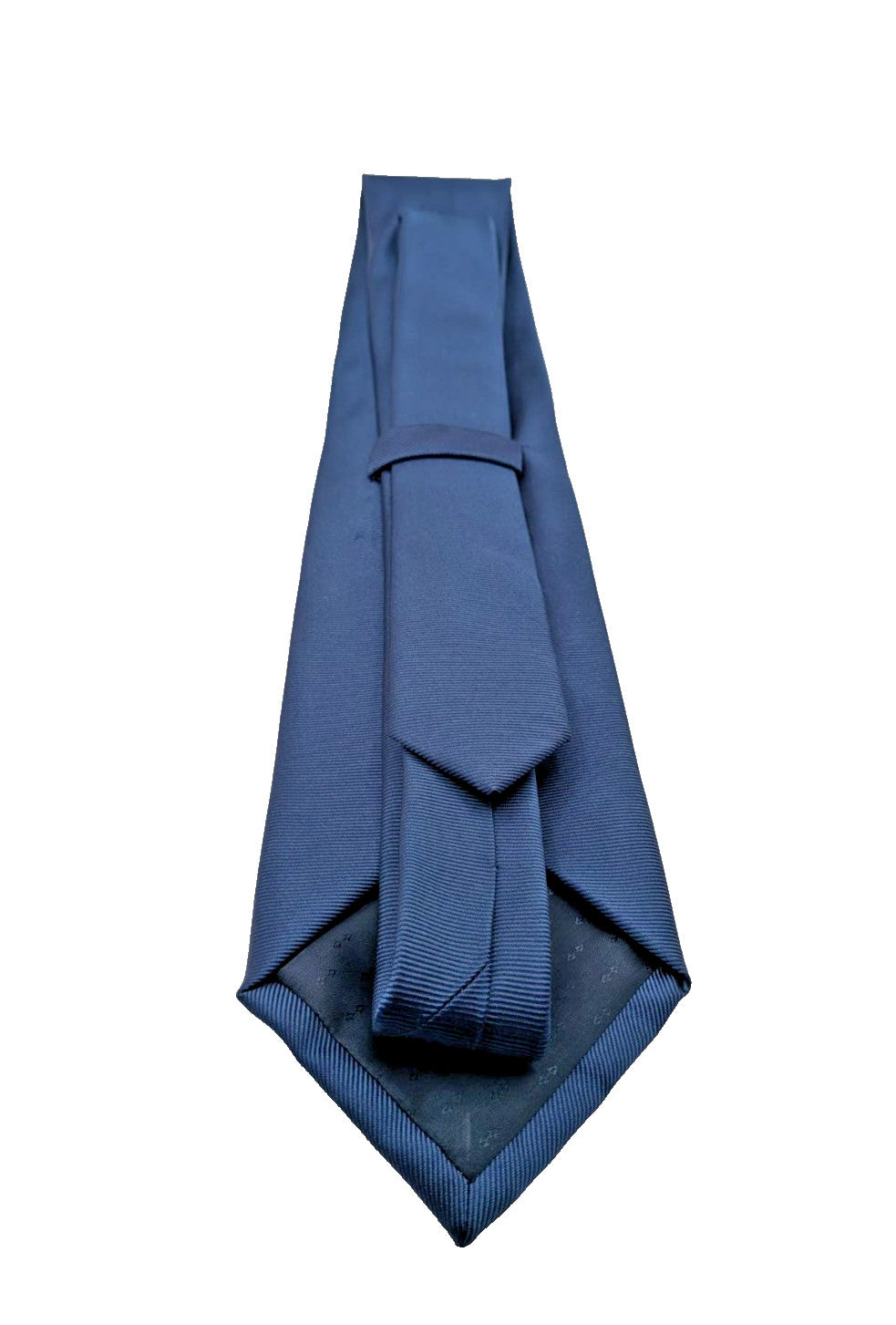 Cravatta Uomo Blu Avio Tinta Unita 100% Seta Made in Italy Elegante e Classica