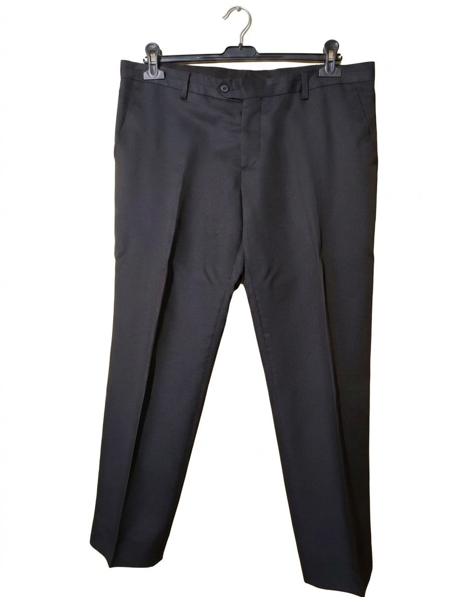 Abito Uomo Smoking Blu Scuro Revers Raso Taglia 50 Cerimonia Elegante Vintage