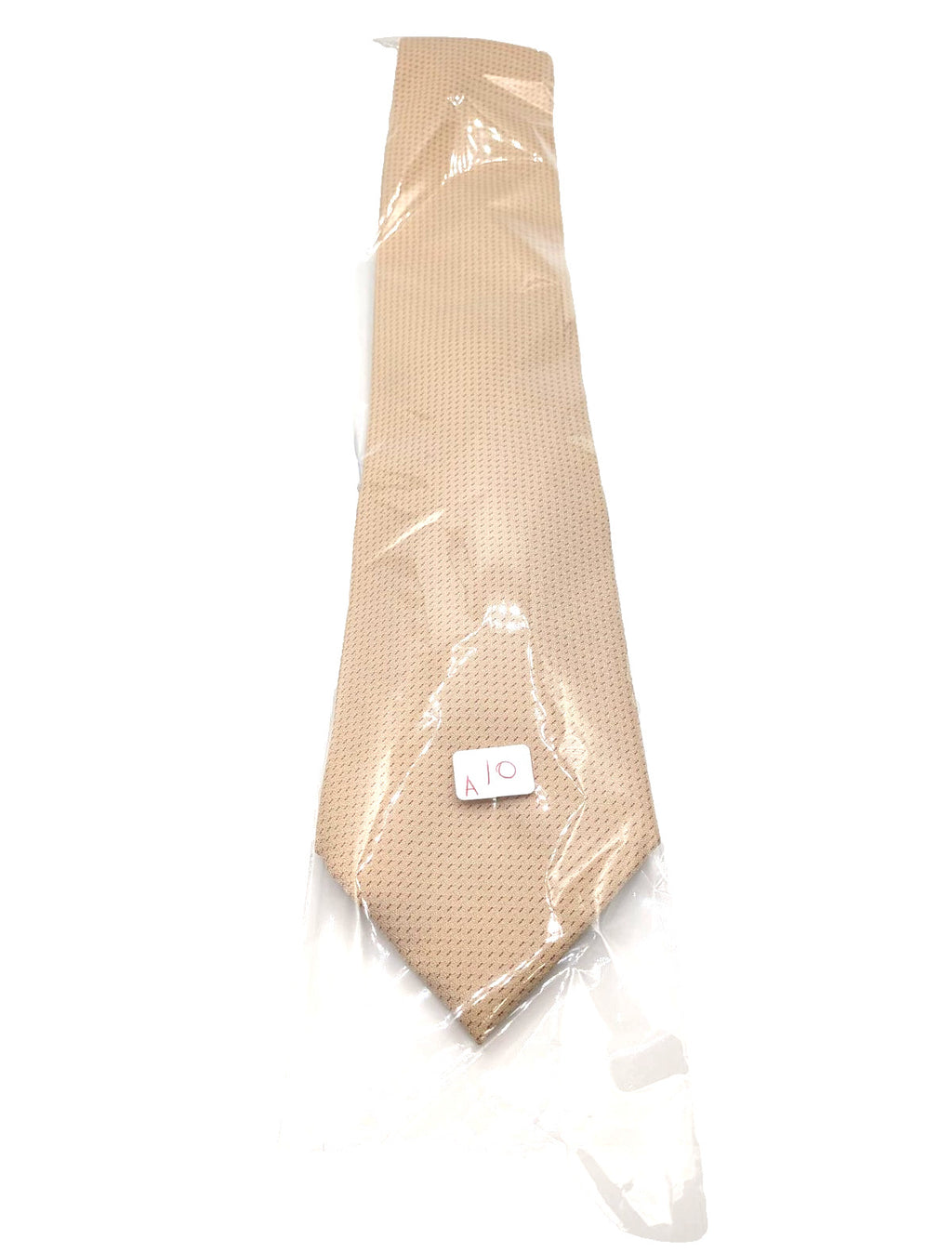 I Frutti della Seta Cravatta Uomo Pura Seta Beige Made in Italy Elegante 9,5cm
