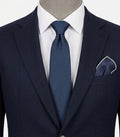 Cravatta Uomo Blu Avio Tinta Unita 100% Seta Made in Italy Elegante e Classica