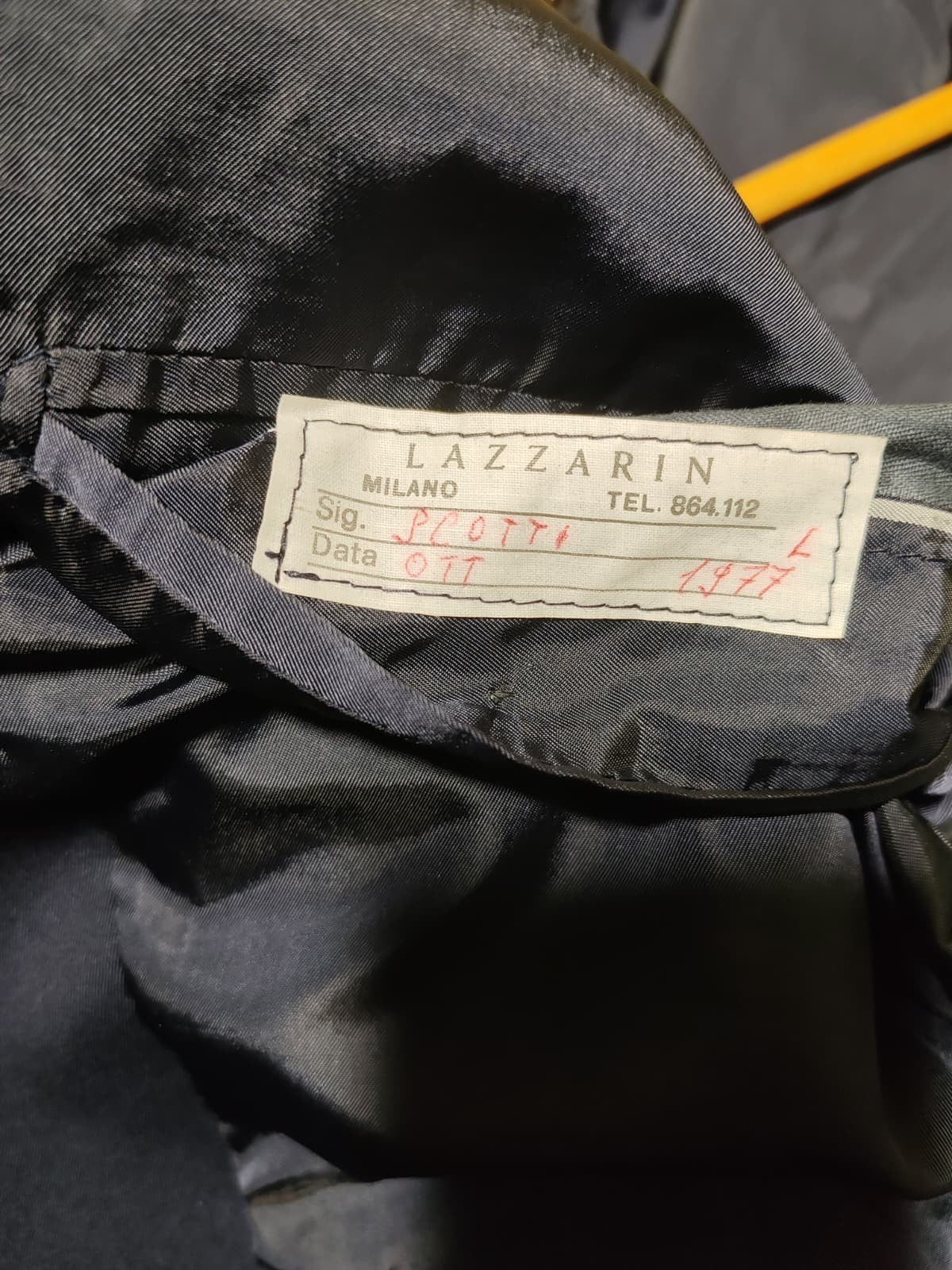 Abito Uomo Vintage Sartoria Lazzarin Milano 1977 Pura Lana Fatto a Mano Bespoke