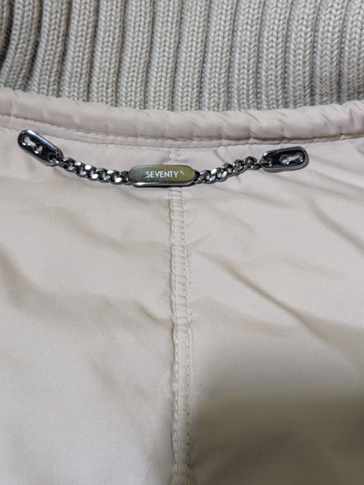 Piumino Donna Vintage Beige Lungo Parka Caldo Invernale Casual Giacca Taglia 40