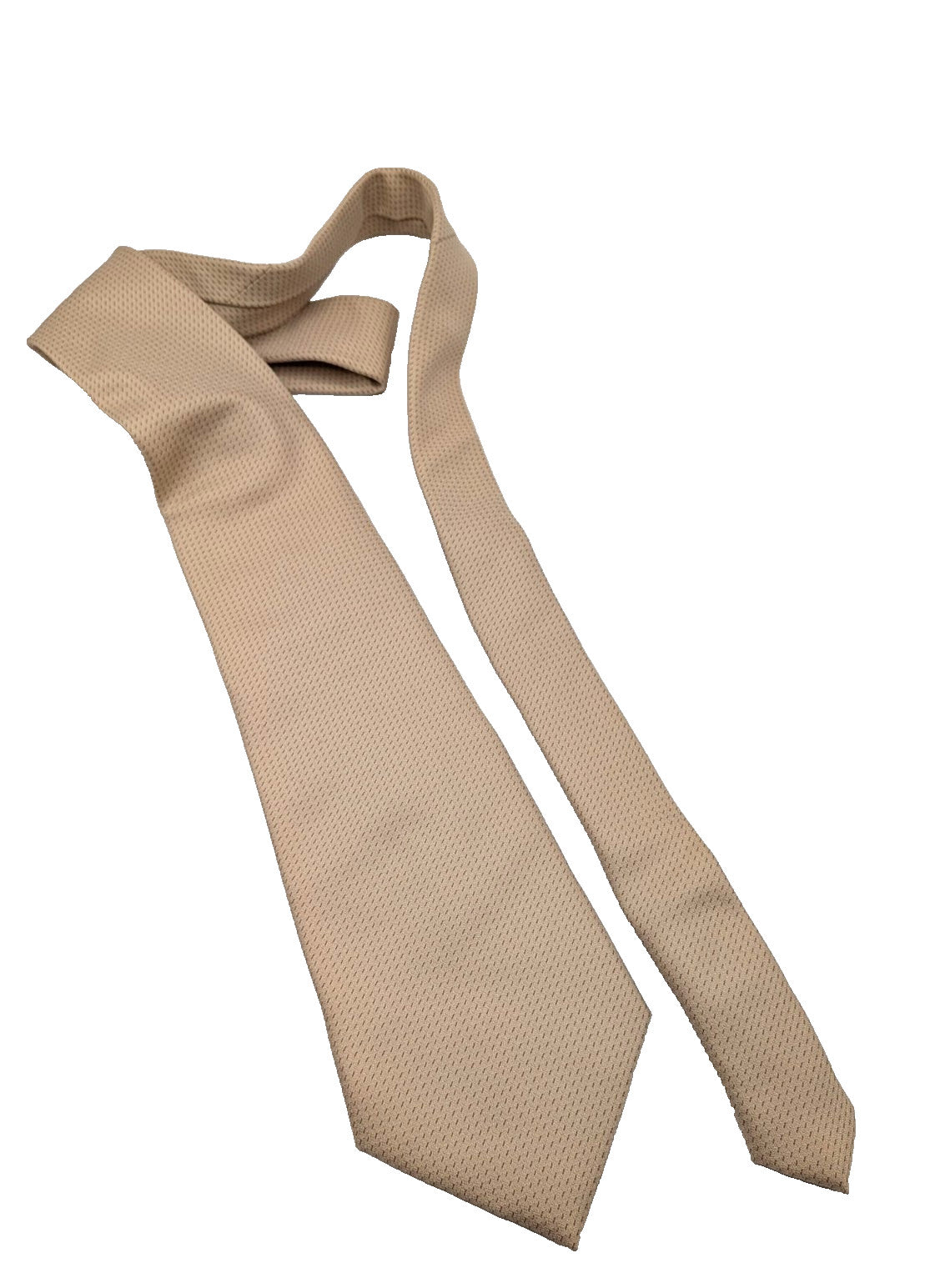 I Frutti della Seta Cravatta Uomo Pura Seta Beige Made in Italy Elegante 9,5cm