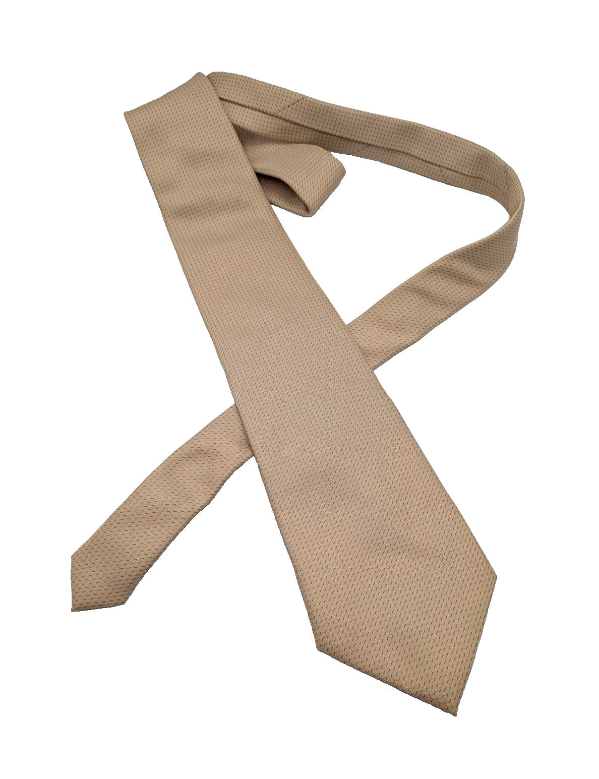 I Frutti della Seta Cravatta Uomo Pura Seta Beige Made in Italy Elegante 9,5cm