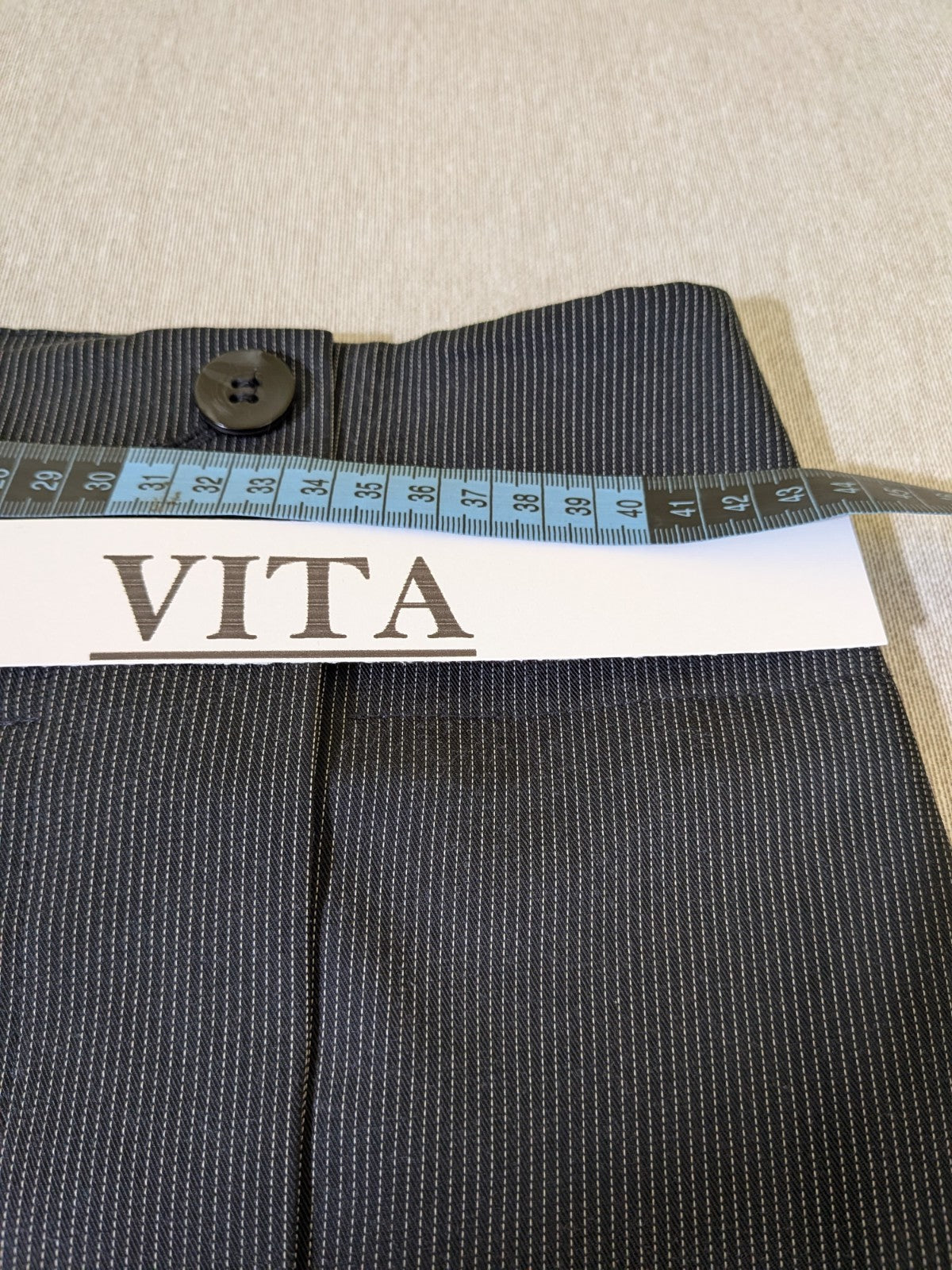 Tailleur Vintage Donna MANGO Suit Grigio Antracite Gessato completo Tg 40 24