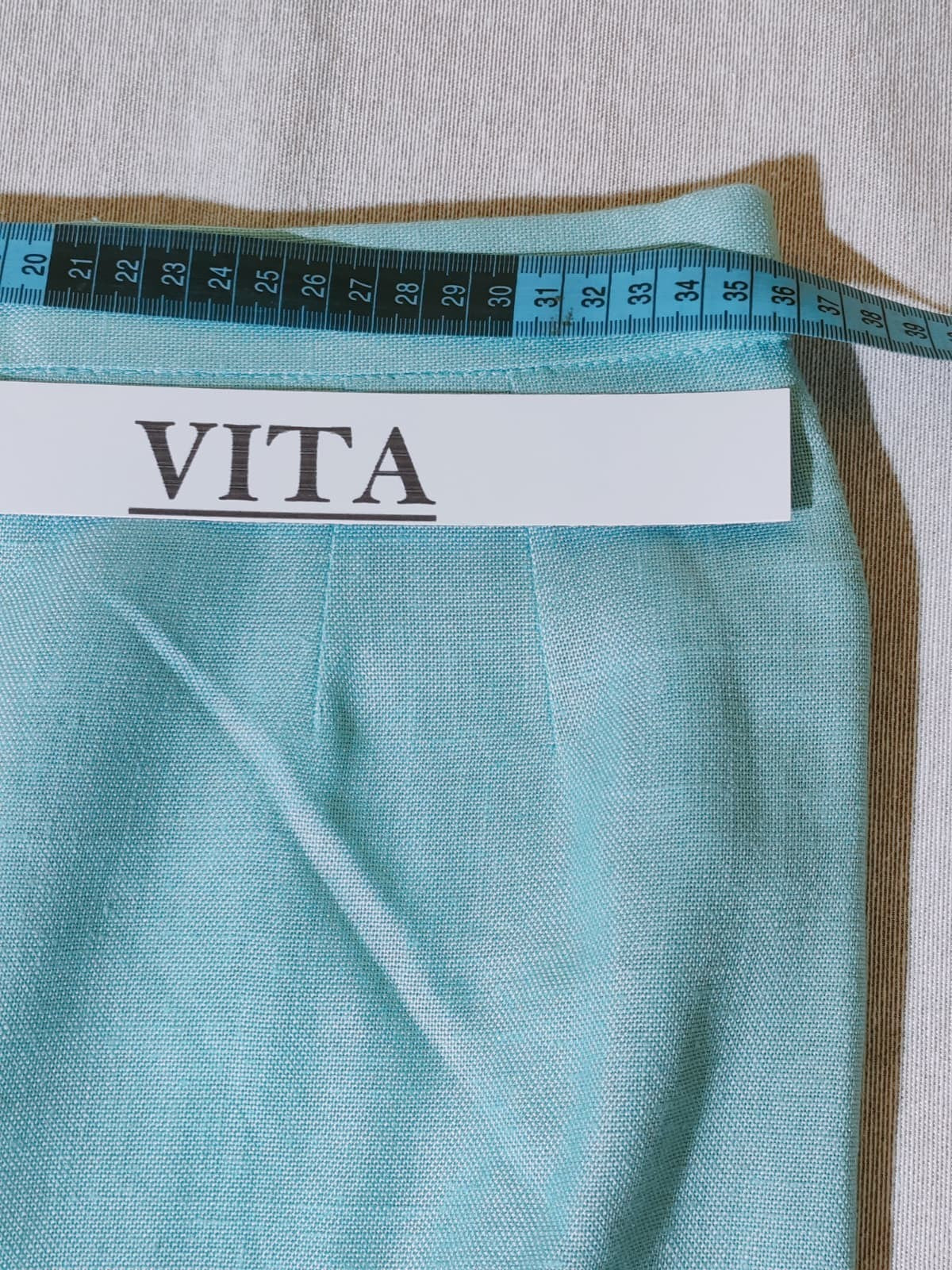 Tailleur Vintage Donna Azzurro Acqua Viscosa 100% Completo Gonna Giacca Italy 44