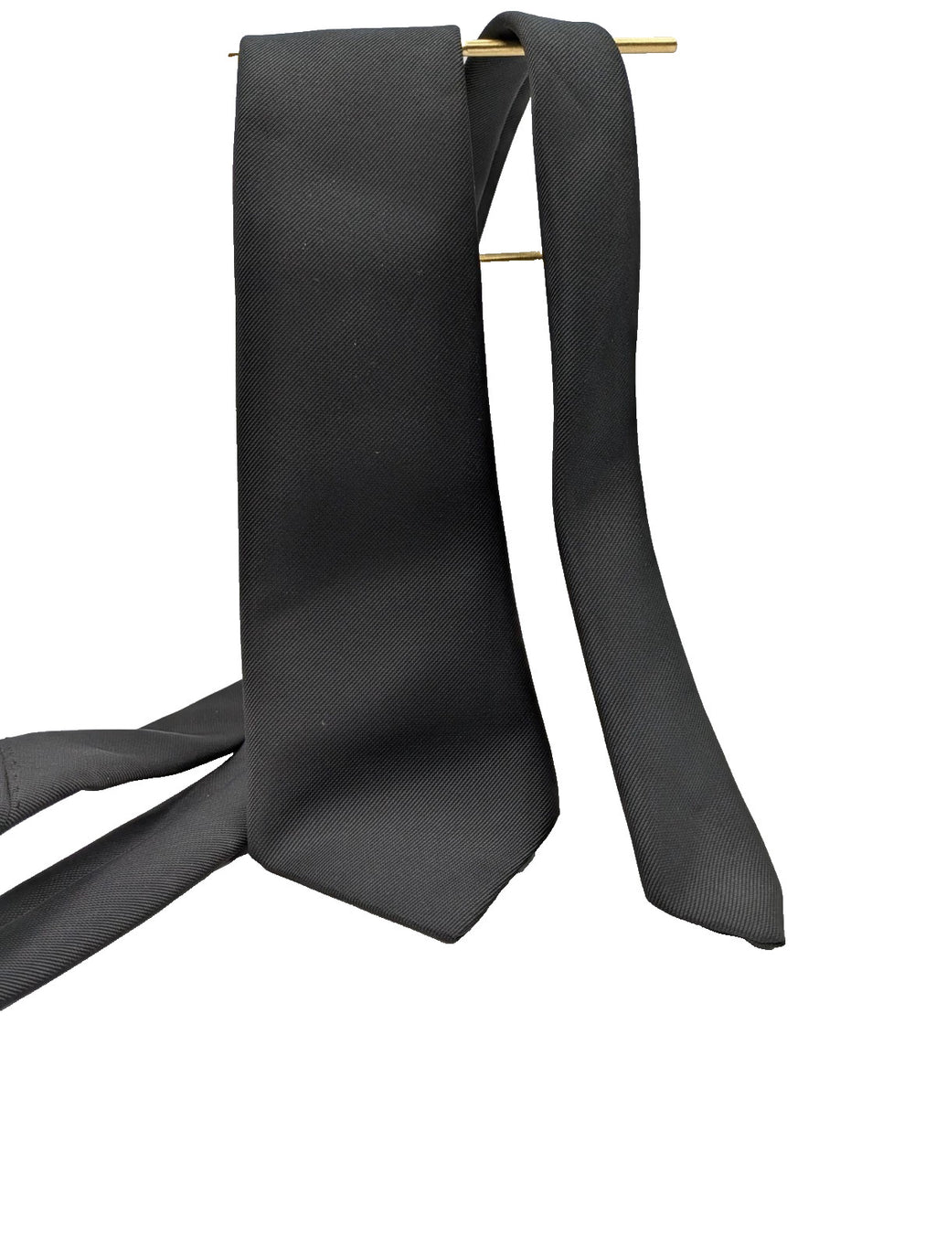 Bianca black necktie 100% polyester diagonal texture elegant design