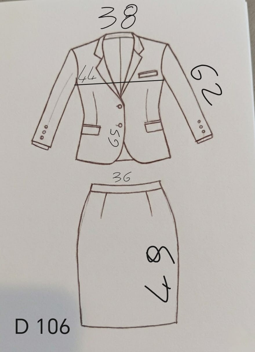 Tailleur Donna Vintage Puerto Plata Collection Made Italy Taglia 42 Giacca Gonna